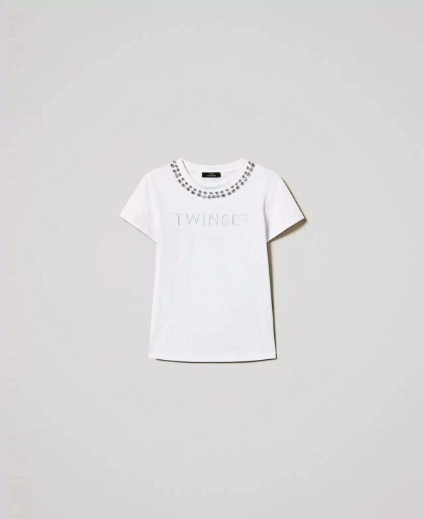 Camiseta con cuello joya - Imagen 5