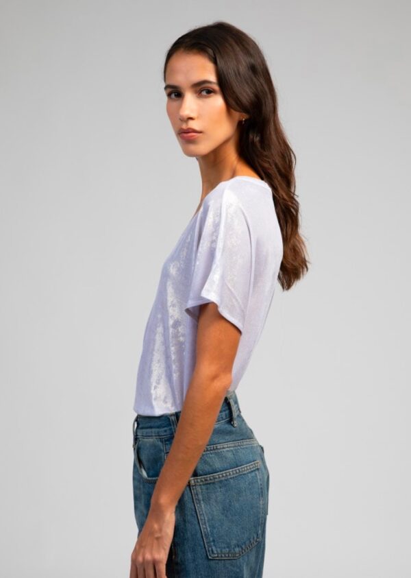 Camiseta satinada blanca - Imagen 3