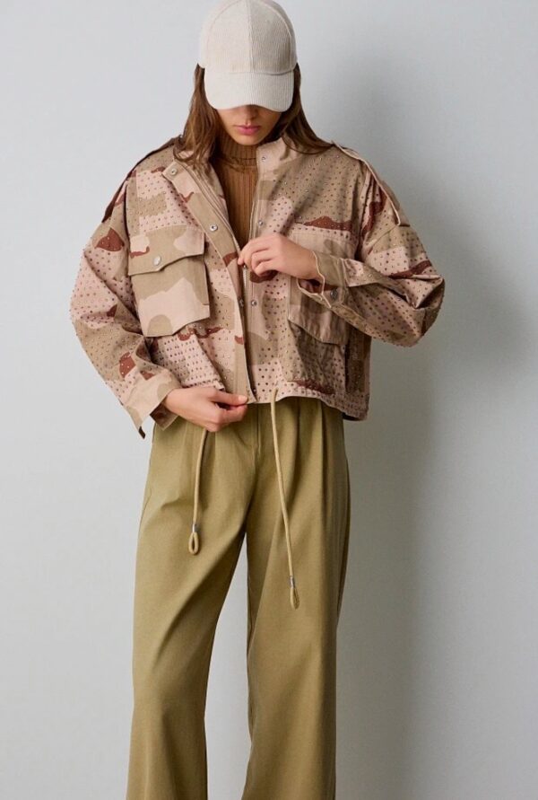 Cazadora camuflaje con strass - Imagen 2