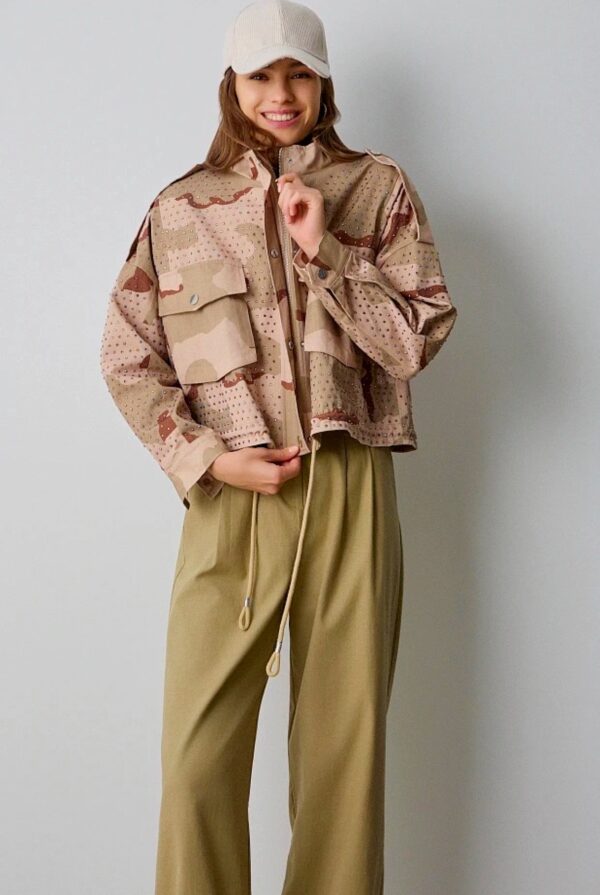 Cazadora camuflaje con strass - Imagen 3