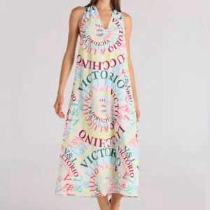 Vestido multicolor V&L