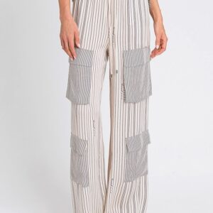 Pantalón de rayas fluido
