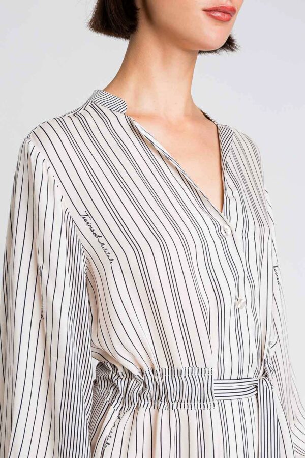 Vestido camisero fluido - Imagen 3