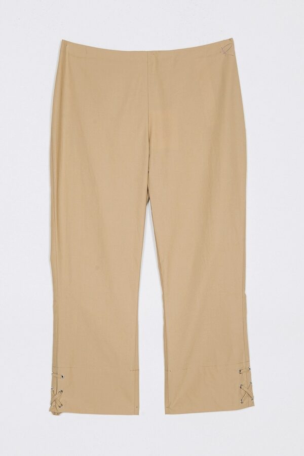 Pantalón cropped de popelina - Imagen 4