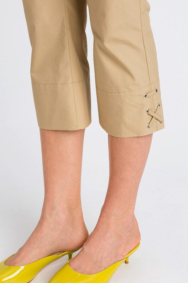Pantalón cropped de popelina - Imagen 3