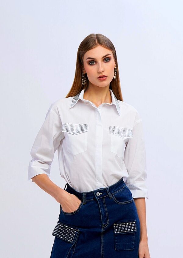 Camisa con strass - Imagen 2