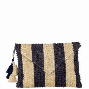 Cartera de rayas azul
