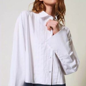 Vestido camisero bicolor
