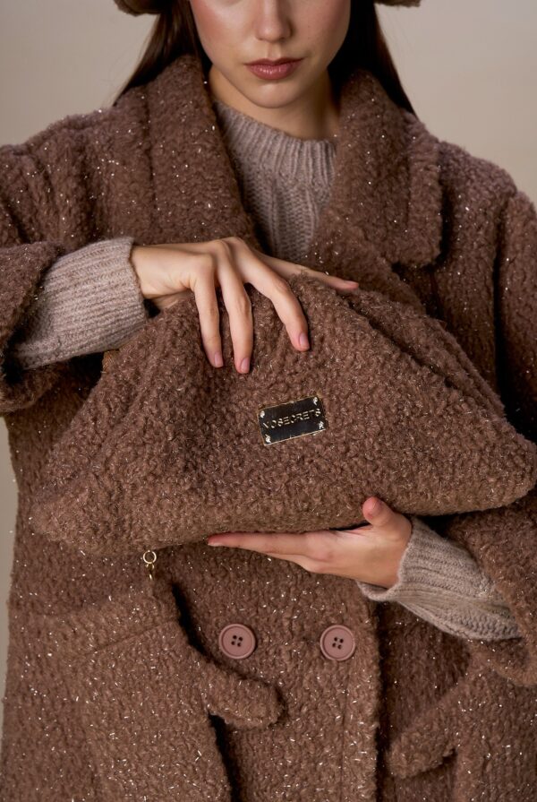 Bolso de lurex marrón - Imagen 2