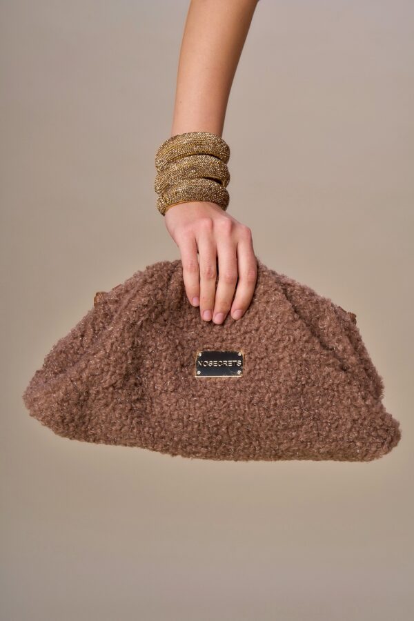 Bolso de lurex marrón
