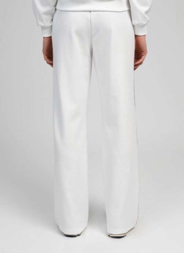 Pantalón blanco con strass en los laterales - Imagen 3