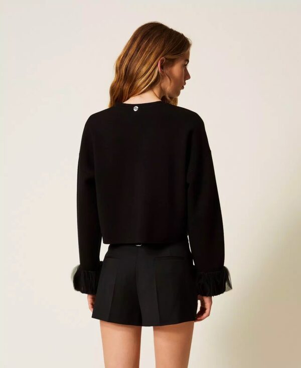 Chaqueta de punto con organza - Imagen 3
