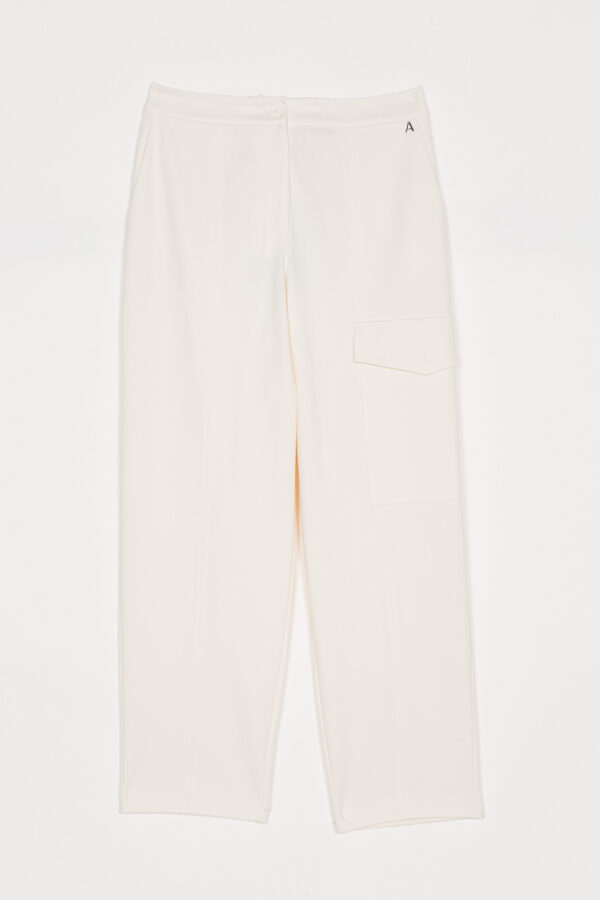 Pantalón cargo crudo