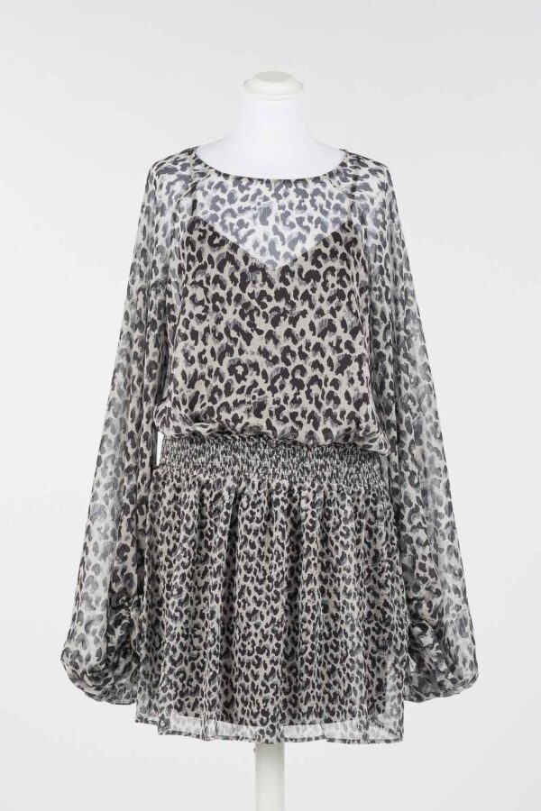 Vestido animal print - Imagen 4