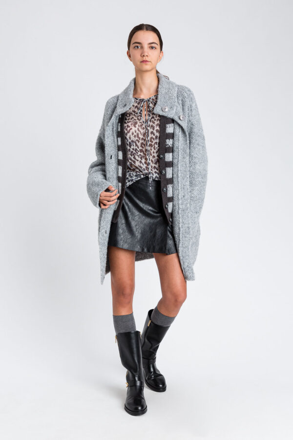 Abrigo de punto y lurex - Imagen 2