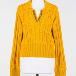 Jersey mostaza con pedrería