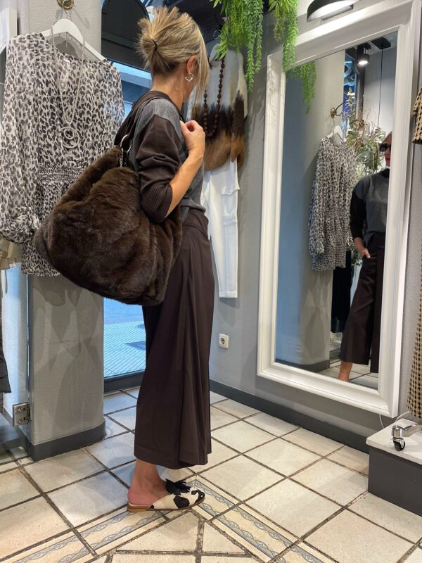 Falda-pantalón marrón - Imagen 4