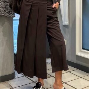 Falda-pantalón marrón