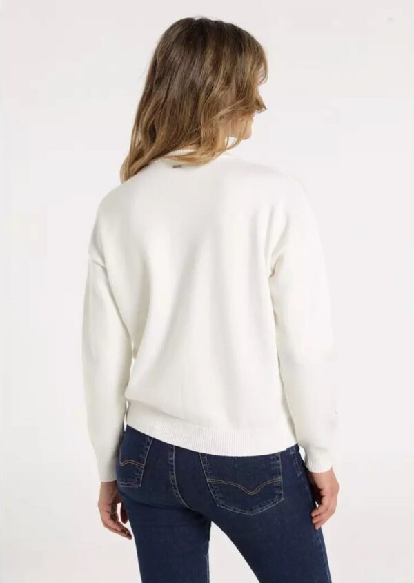 Jersey blanco bordado V&L - Imagen 3