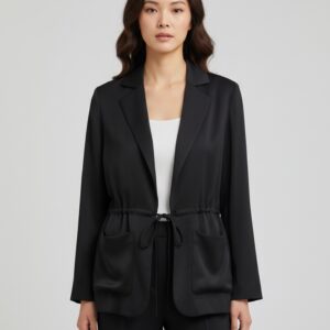 Blazer negra fluida