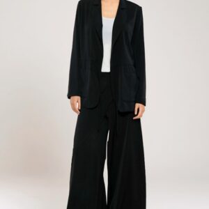 Pantalón palazzo negro fluido