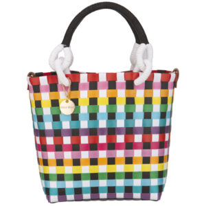 Bolso trenzado multicolor