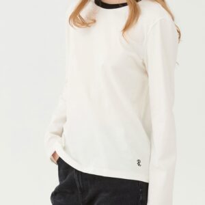 Camiseta de manga larga bicolor