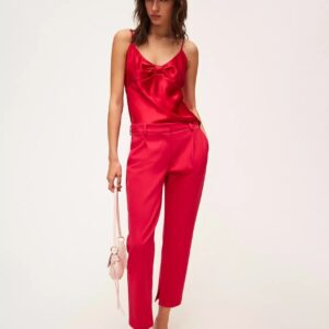 Pantalón pitillo magenta