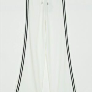 Pantalón blanco con raya lateral