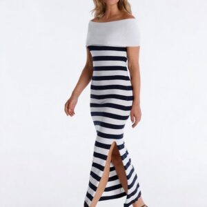 Vestido navy de punto