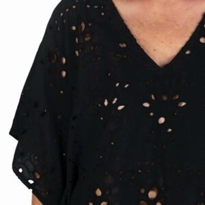 Kaftán calado negro