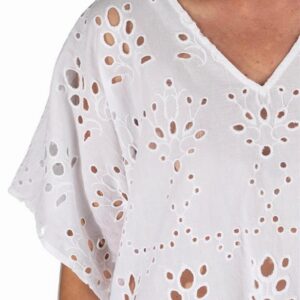 Caftán calado blanco