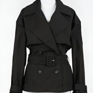 Trench corto con cinturón